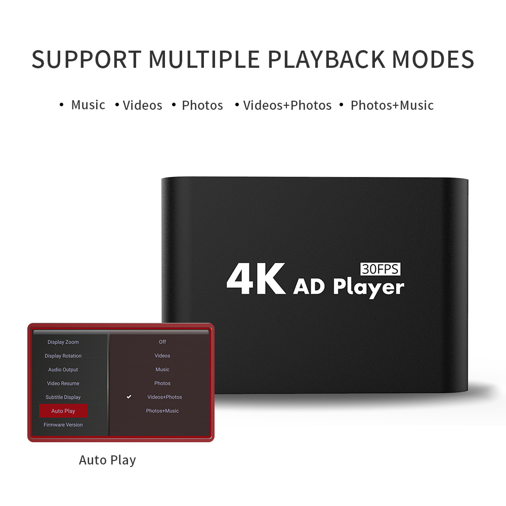 4K 30FPS AD Player Digital Signage Player Box RSH-PDM09H