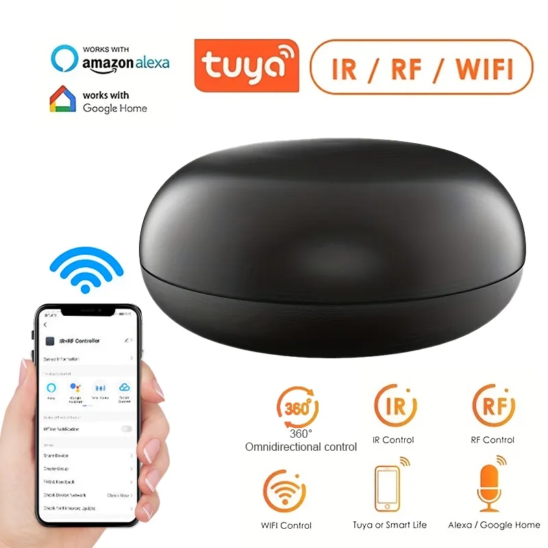 Tuya Wireless Universal Remote Control Smart IR/IR+RF RSH-IR02