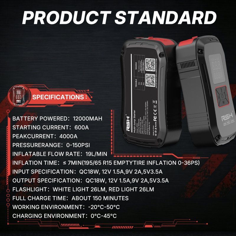 New Released Multi Functional Smart Car Jump Starter (RSH-JS900)