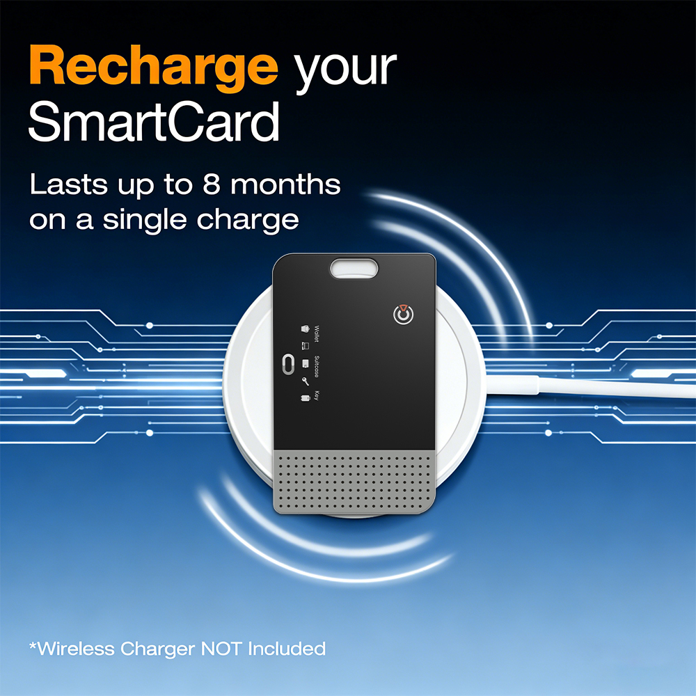 Ultra Thin Wireless Rechargeable Smart Card for Apple Find My (RSH-iCard08)
