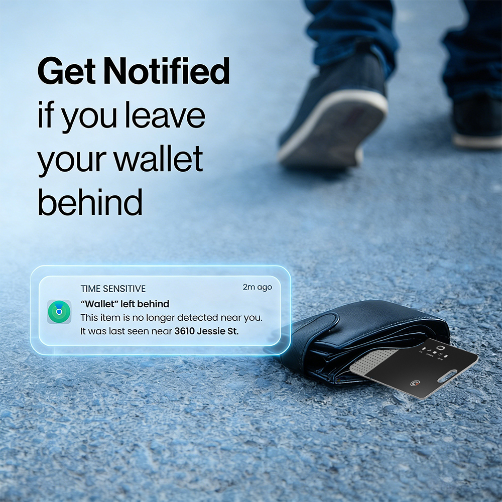 Ultra Thin Wireless Rechargeable Smart Card for Apple Find My (RSH-iCard08)
