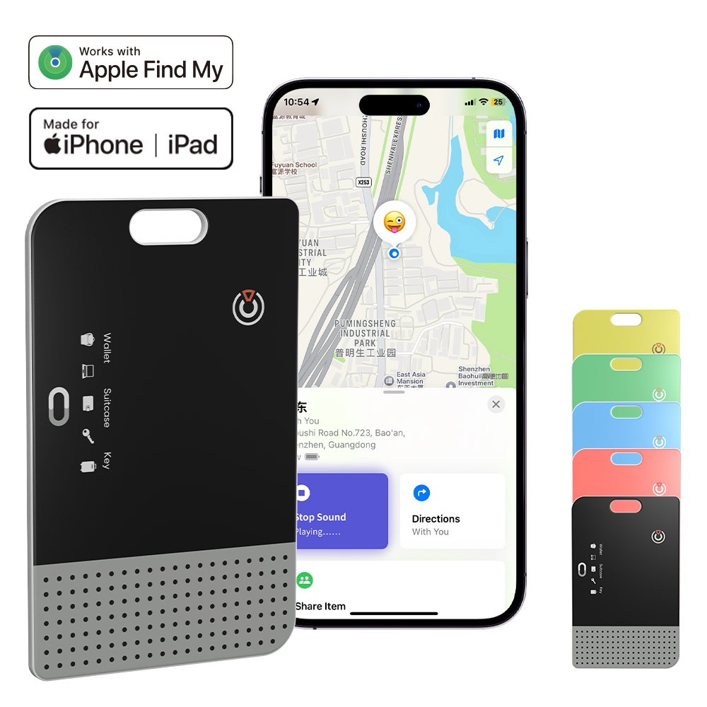 Ultra Thin Wireless Rechargeable Smart Card for Apple Find My (RSH-iCard08)