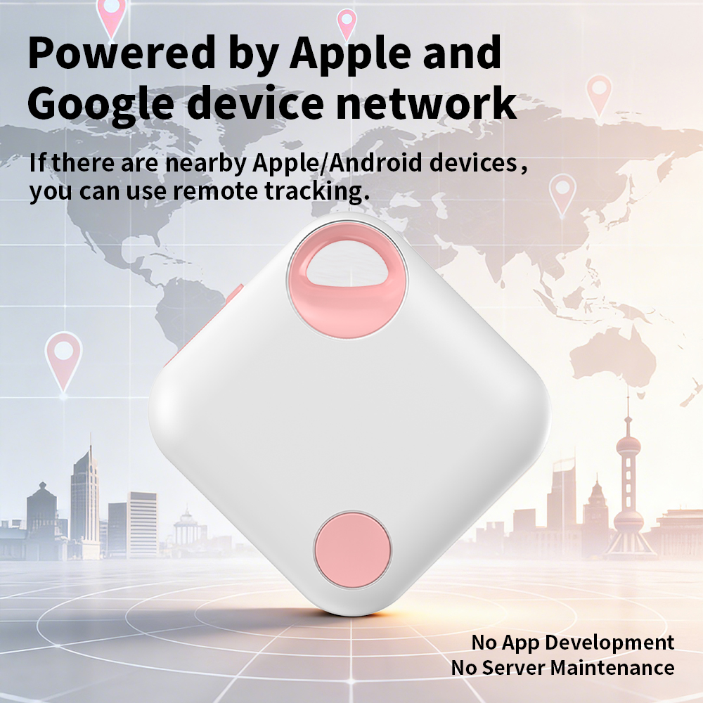 Rechargeable Dual System Smart Tag Compatible with Apple Find My & Google Find Hub (RSH-Xtag16)