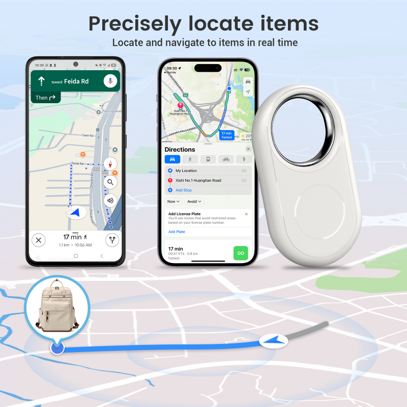 Dual System Smart Tag Compatible with Apple Find My & Google Find Hub (RSH-Xtag12)